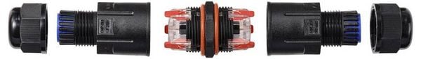 Produktbild: Sygonix SY-6748354 Kabelverbinder mit Steckklemmen, witterungsbest&auml;ndig (&Oslash; x L) 28 mm x 112 mm 1 St.