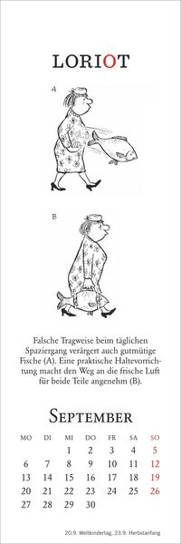 Produktbild: Loriot Lesezeichen & Kalender 2027