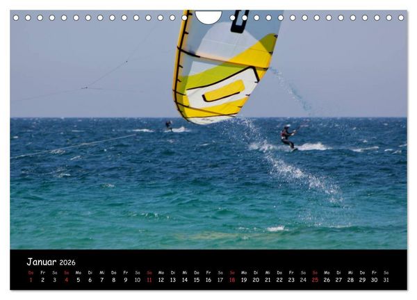 Produktbild: Kitesurfen &ndash; Faszination auf dem Wasser (Wandkalender 2026 DIN A4 quer), CALVENDO Monatskalender