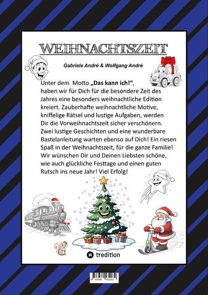 Produktbild: Craftbook - 100 Ausmalmotive - Lustige Geschichten - Weihnachtsmann Bastelanleitung - Spannende R&auml;tsel & Aufgaben