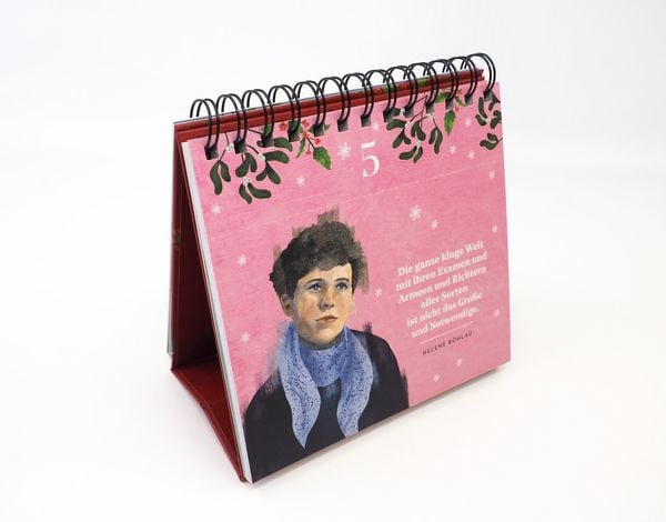 Produktbild: Reclams Klassikerinnen Adventskalender. 24 Weihnachtskarten mit Lebensweisheiten ber&uuml;hmter Frauen