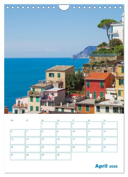 Produktbild: Blauer Ligurien Sommer (Wandkalender 2026 DIN A4 hoch), CALVENDO Monatskalender