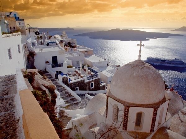 Produktbild: CALVENDO Puzzle SANTORINI | 1000 Teile Lege-Gr&ouml;&szlig;e 64x48cm Foto-Puzzle f&uuml;r gl&uuml;ckliche Stunden