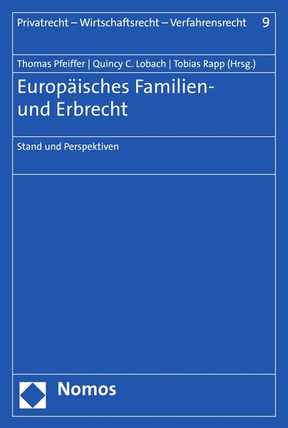 Produktbild: Europ&auml;isches Familien- und Erbrecht