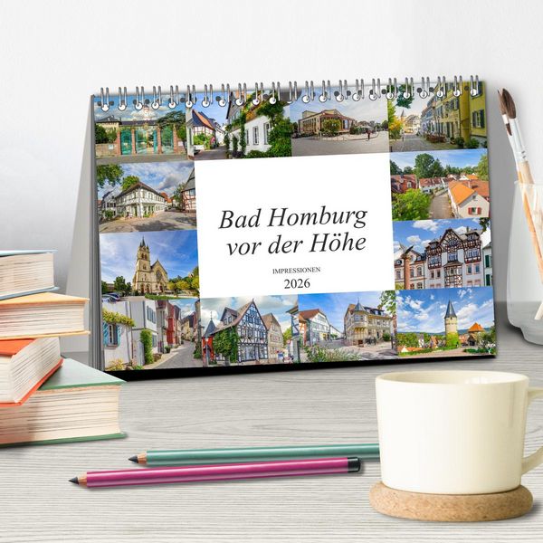 Produktbild: Bad Homburg vor der H&ouml;he Impressionen (Tischkalender 2026 DIN A5 quer), CALVENDO Monatskalender