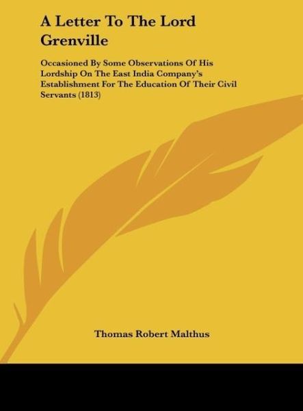 Produktbild: A Letter To The Lord Grenville