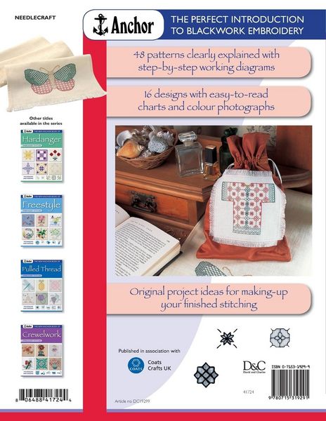 Produktbild: The New Anchor Book of Blackwork Embroidery Stitches