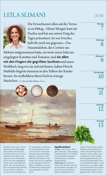 Produktbild: Sybil Gr&auml;fin Sch&ouml;nfeldts Literarischer K&uuml;chenkalender Wochenkalender 2027