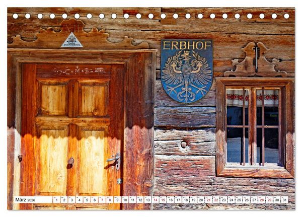 Produktbild: Tiroler Bauernh&ouml;fe Mal urig, mal feudal (Tischkalender 2026 DIN A5 quer), CALVENDO Monatskalender