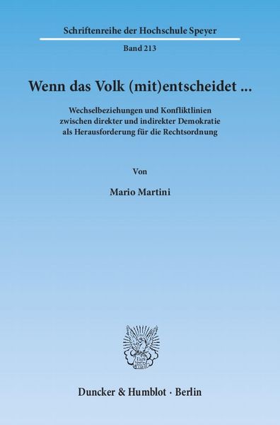 Produktbild: Martini, M: Wenn das Volk (mit)entscheidet ...