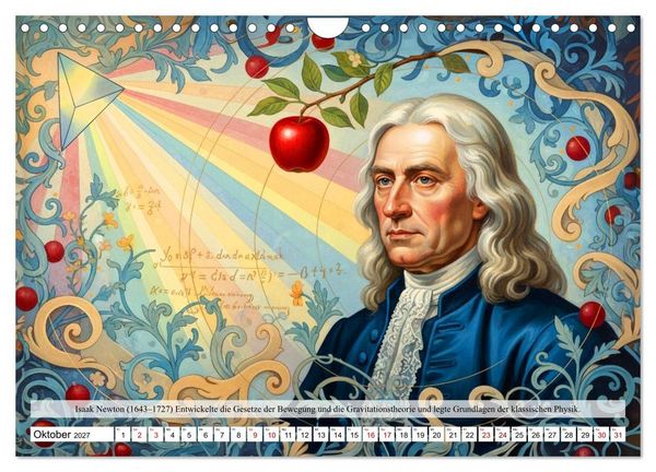 Produktbild: Pioniere der Astrophysik (Wandkalender 2027 DIN A4 quer), CALVENDO Monatskalender