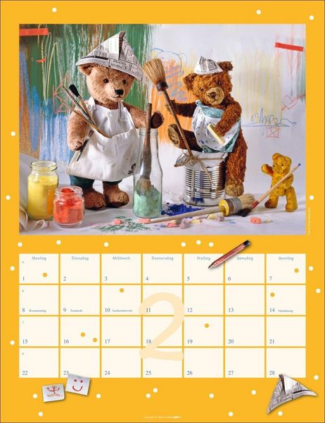 Produktbild: Teddyb&auml;ren Kalender 2027