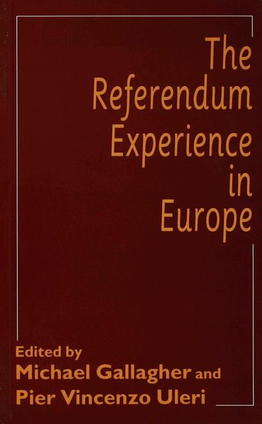 Produktbild: The Referendum Experience in Europe