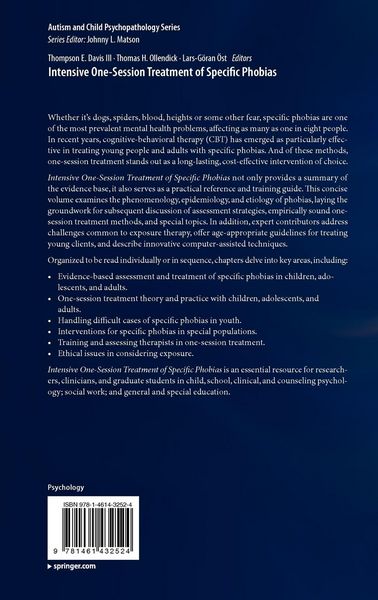 Produktbild: Intensive One-Session Treatment of Specific Phobias