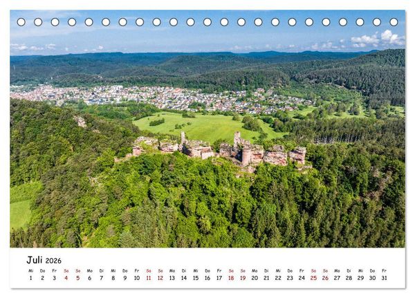 Produktbild: Pf&auml;lzer Burgen (Tischkalender 2026 DIN A5 quer), CALVENDO Monatskalender