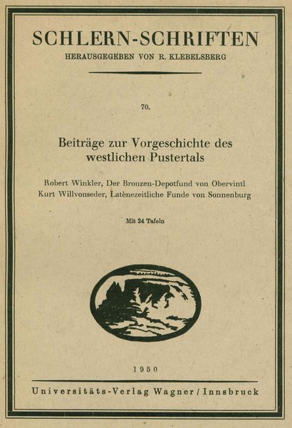 Beiträge zur Vorgeschichte des westlichen Pustertals