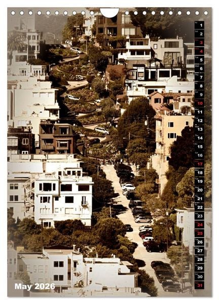 Produktbild: Lovely Town SAN FRANCISCO (Wall Calendar 2026 DIN A4 portrait), CALVENDO 12 Month Wall Calendar