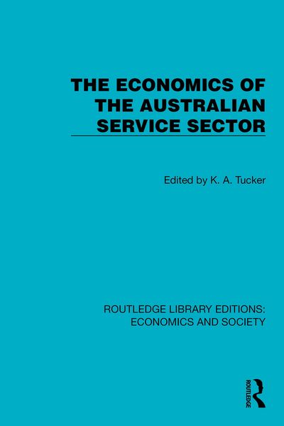 Produktbild: The Economics of the Australian Service Sector