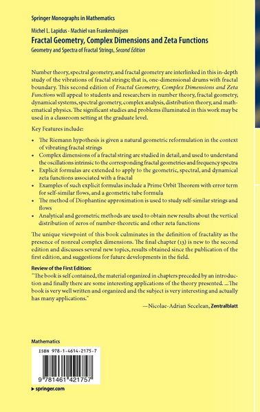 Produktbild: Fractal Geometry, Complex Dimensions and Zeta Functions