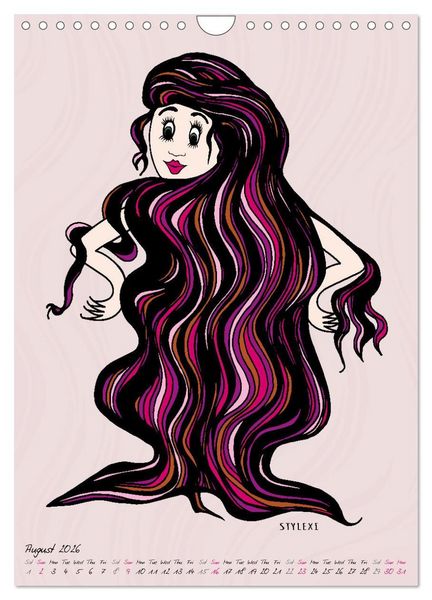 Produktbild: The HAIRSTYLAS Fashion (Wall Calendar 2026 DIN A4 portrait), CALVENDO 12 Month Wall Calendar