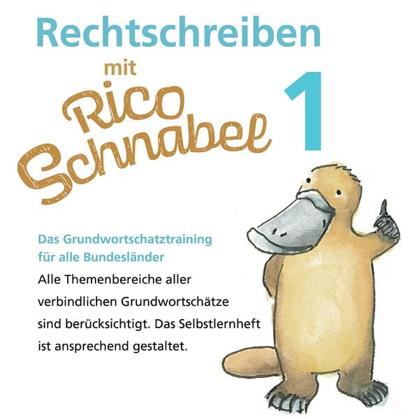 Produktbild: Rechtschreiben mit Rico Schnabel, Klasse 1