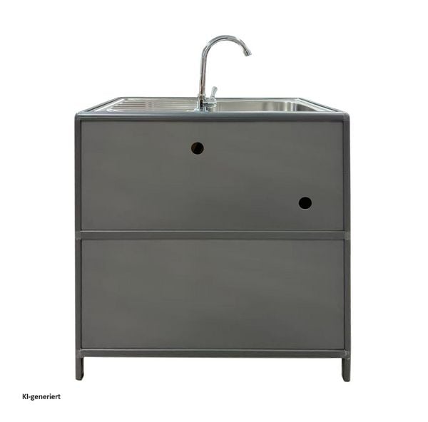 Produktbild: HTI-Living Outdoorsp&uuml;le L Gerti Grau Outdoorsp&uuml;le L Gerti Grau