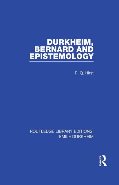 Produktbild: Durkheim, Bernard and Epistemology