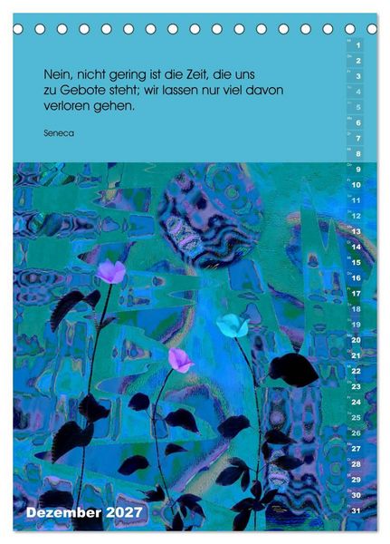 Produktbild: Philosophische Inspirationen Wandkalender 2027 (Tischkalender 2027 DIN A5 hoch), CALVENDO Monatskalender