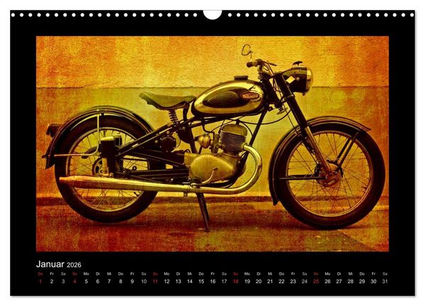 Produktbild: Motorrad Oldtimer (Wandkalender 2026 DIN A3 quer), CALVENDO Monatskalender