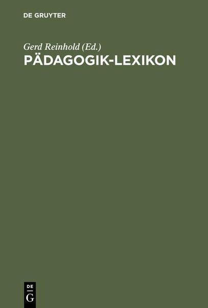Produktbild: P&auml;dagogik-Lexikon