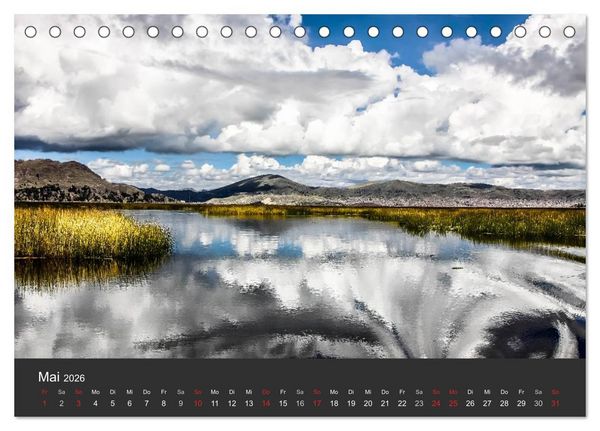 Produktbild: Peru 2026 Im Land des Kondors (Tischkalender 2026 DIN A5 quer), CALVENDO Monatskalender