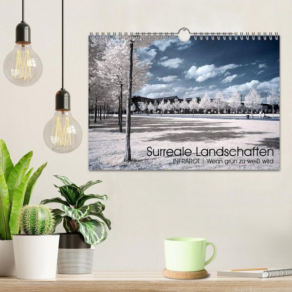 Produktbild: Surreale Landschaften. INFRARROT - Wenn gr&uuml;n zu wei&szlig; wird (Wandkalender 2026 DIN A4 quer), CALVENDO Monatskalender