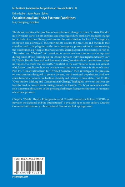 Produktbild: Constitutionalism Under Extreme Conditions