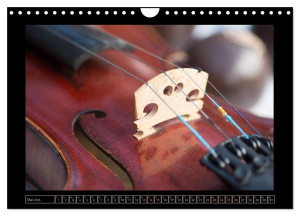 Produktbild: eine Violine (Wandkalender 2026 DIN A4 quer), CALVENDO Monatskalender