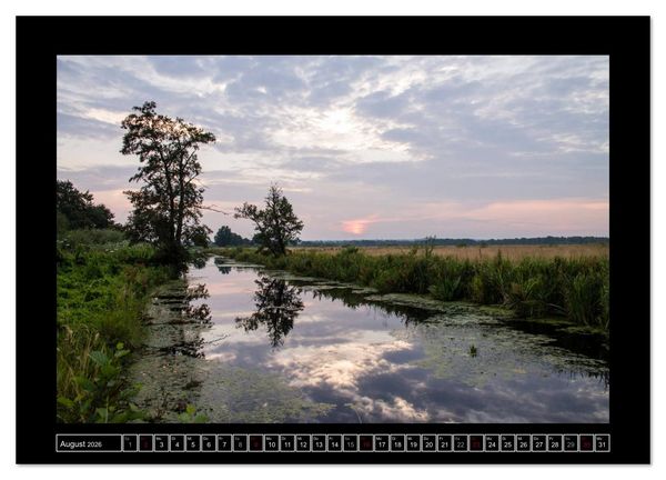 Produktbild: Lichtlandschaft Worpswede (Wandkalender 2026 DIN A4 quer), CALVENDO Monatskalender