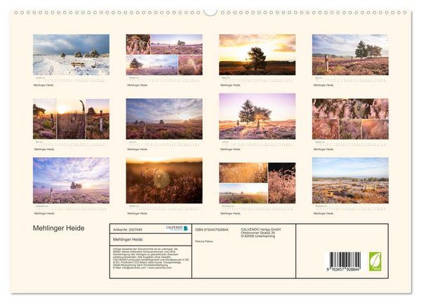 Produktbild: Mehlinger Heide (Wandkalender 2026 DIN A2 quer), CALVENDO Monatskalender
