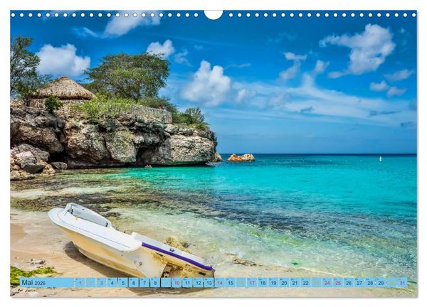 Produktbild: Cura&ccedil;ao - bunte Insel in der Karibik (Wandkalender 2026 DIN A3 quer), CALVENDO Monatskalender