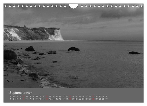 Produktbild: Ostsee - von schwarz bis wei&szlig; (Wandkalender 2027 DIN A4 quer), CALVENDO Monatskalender