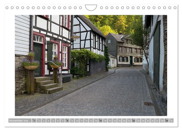 Produktbild: Monschau - Flanieren durch die historische Altstadt (Wandkalender 2026 DIN A4 quer), CALVENDO Monatskalender