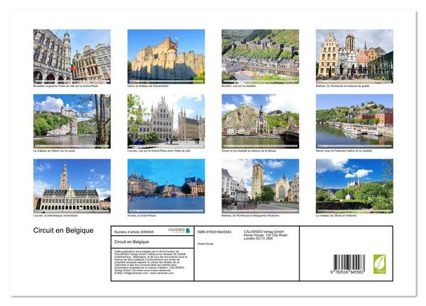Produktbild: Circuit en Belgique (Calendrier mural 2026 DIN A3 vertical), CALVENDO calendrier mensuel