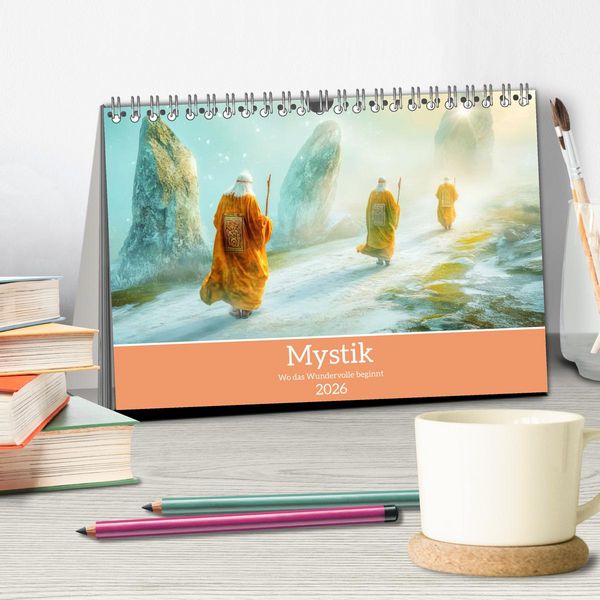Produktbild: Mystik - Wo das Wundervolle beginnt (Tischkalender 2026 DIN A5 quer), CALVENDO Monatskalender