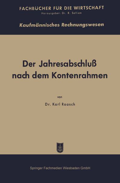 Produktbild: Der Jahresabschlu&szlig; nach dem Kontenrahmen und die DM-Er&ouml;ffnungsbilanz