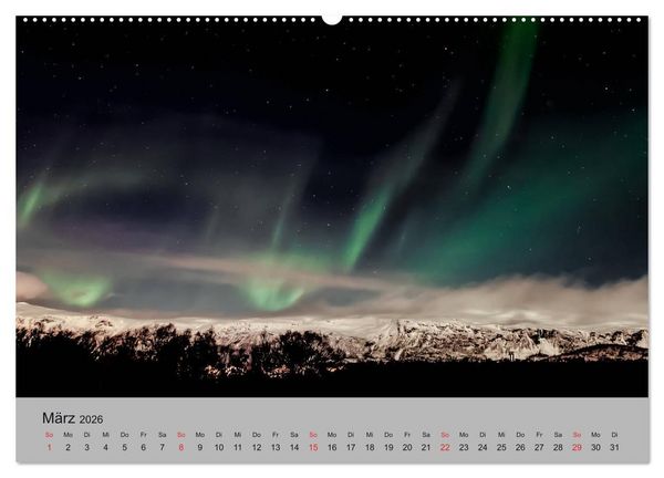 Produktbild: Norwegen - Mythos Nordlichter (Wandkalender 2026 DIN A2 quer), CALVENDO Monatskalender