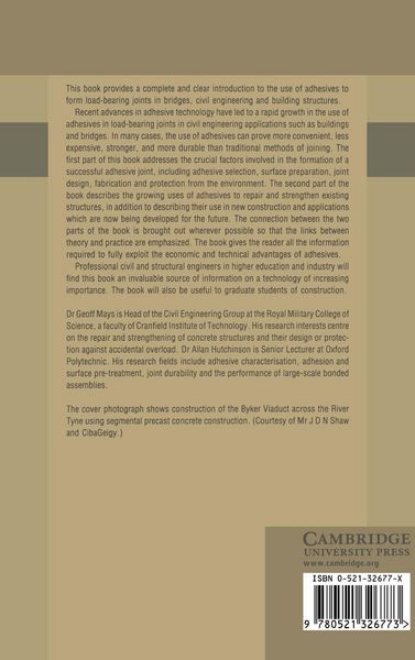 Produktbild: Adhesives in Civil Engineering