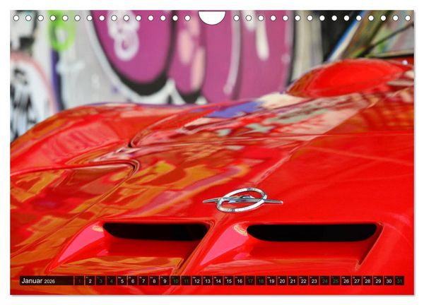 Produktbild: Opel GT 1900 AL Eine deutsche Sportwagenlegende (Wandkalender 2026 DIN A4 quer), CALVENDO Monatskalender