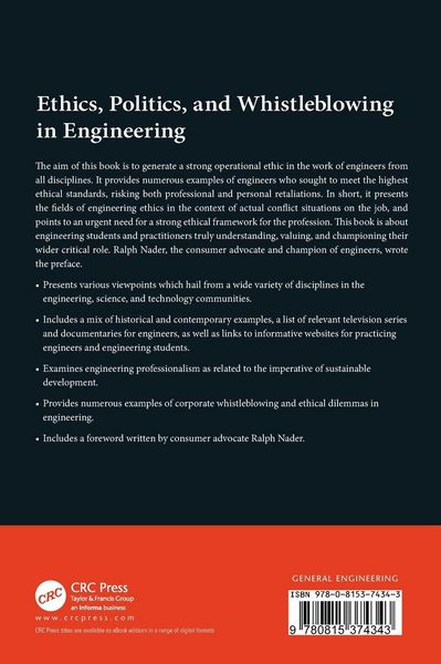 Produktbild: Ethics, Politics, and Whistleblowing in Engineering