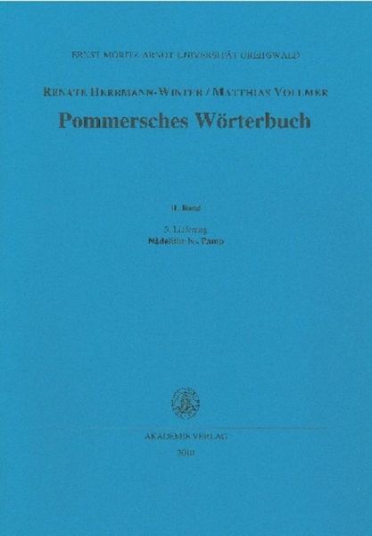 Produktbild: Pommersches W&ouml;rterbuch / N&aring;del&uuml;hr bis Pamp