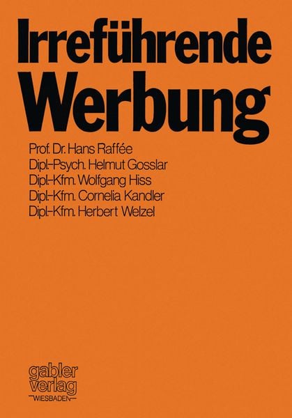 Produktbild: Irref&uuml;hrende Werbung