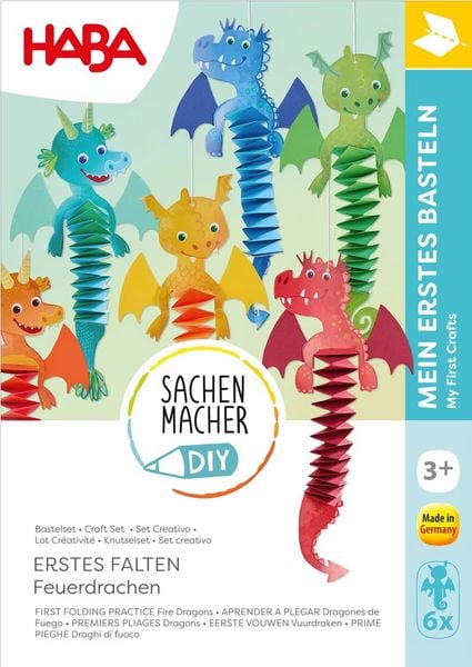 Produktbild: HABA 2013241 - SachenMacher DIY: Erstes Falten Feuerdrachen, Erstes Basteln