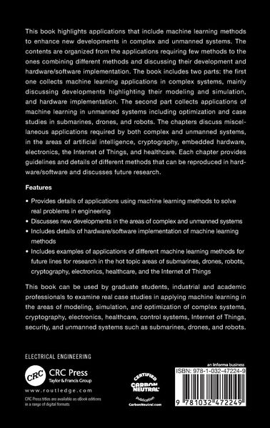 Produktbild: Machine Learning for Complex and Unmanned Systems